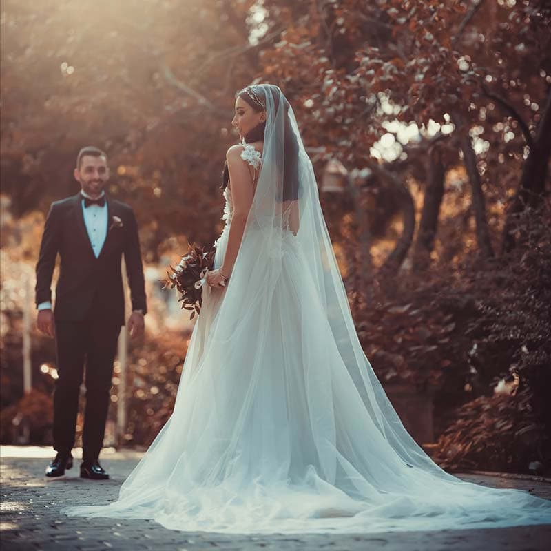 dış çekim düğün fotoğrafları